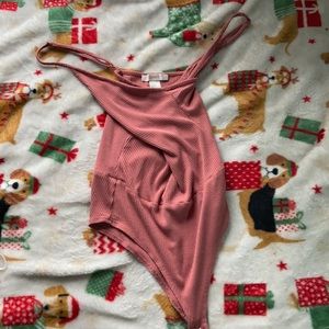 Salmon pink body suit,size medium,brand-forever 21